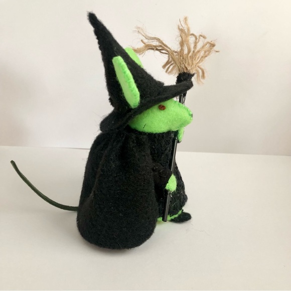 Elphaba Wicked witch felt mouse hand-sewn Oz hand made - Picture 5 of 7
